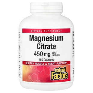 加拿大Natural Factors柠檬酸镁150毫克胶囊 Magnesium Citrate