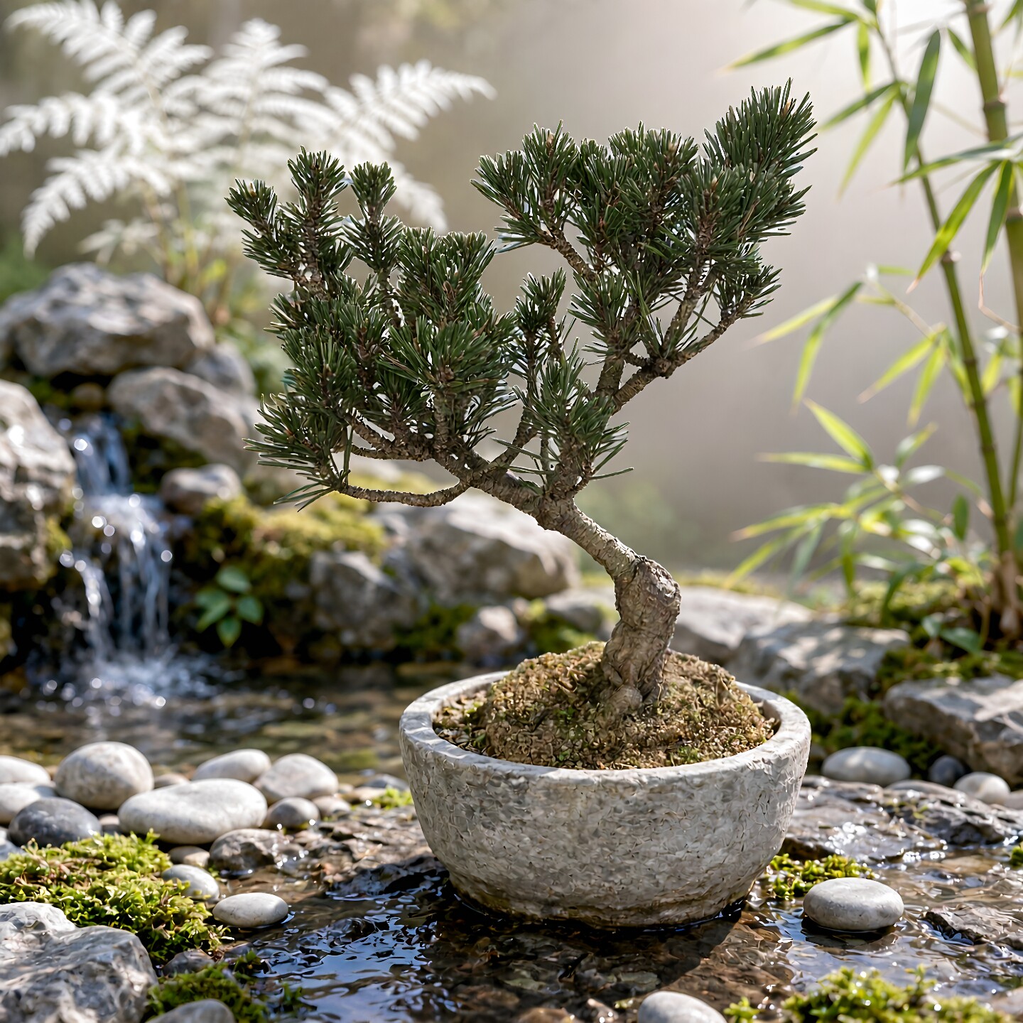 寿 黑松系列寿松寸稍两针松耐寒造型盆景