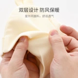 Детская милая хлопковая шапка для новорожденных, с медвежатами