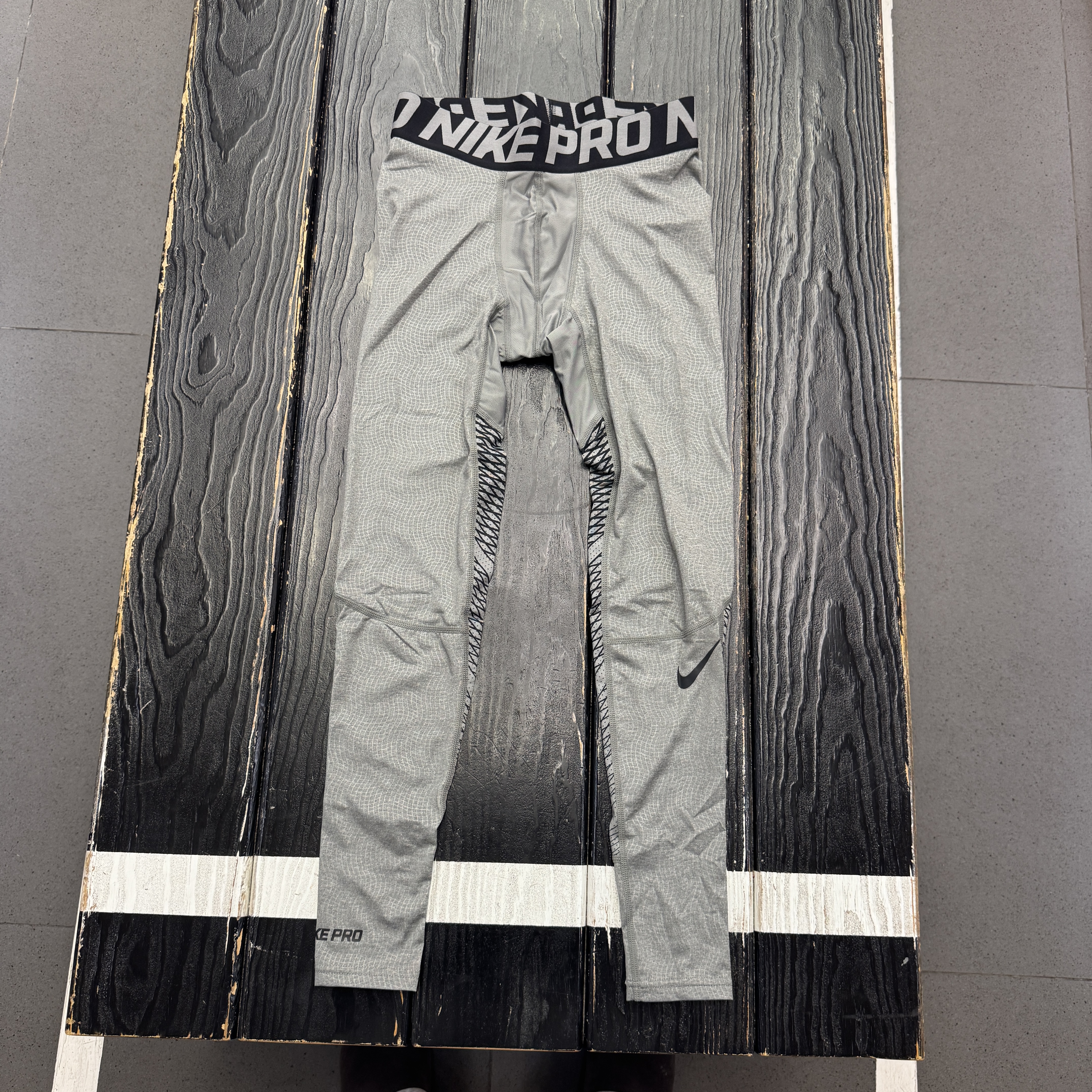 正品Nike/耐克 男子健身跑步训练篮球速干紧身长裤 801250-091