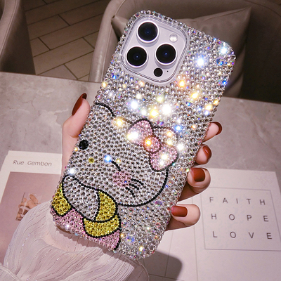 奢华高级感网红卡通可爱kt猫外壳