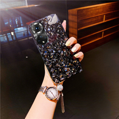 天鹅时尚高级感网红潮牌水钻防摔