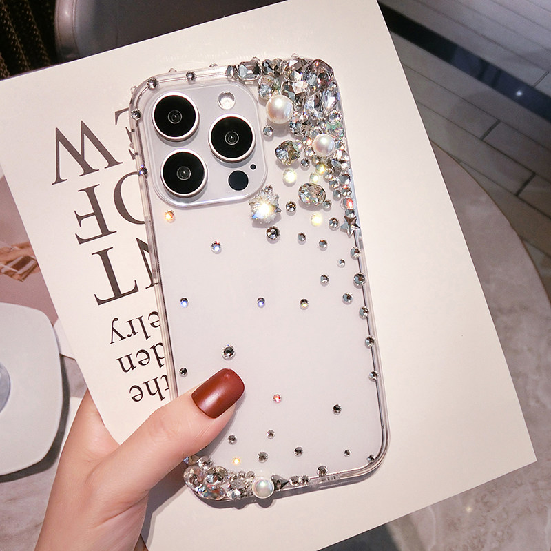 华为nova15pro带钻手机壳时尚高级感mate80简约奢华pura70镜头全包防摔60软套荣耀500名媛400爆闪300网红透明,3C数码配件,手机保护套/壳,淘宝优惠券,粉丝福利购,淘宝优惠卷