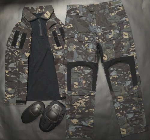 WZJP战术蛙服多地形迷彩工装裤