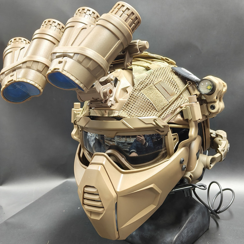 无贼amp风格战术头盔式耳麦罩蓝牙翻转对讲手机通讯战术耳机听歌