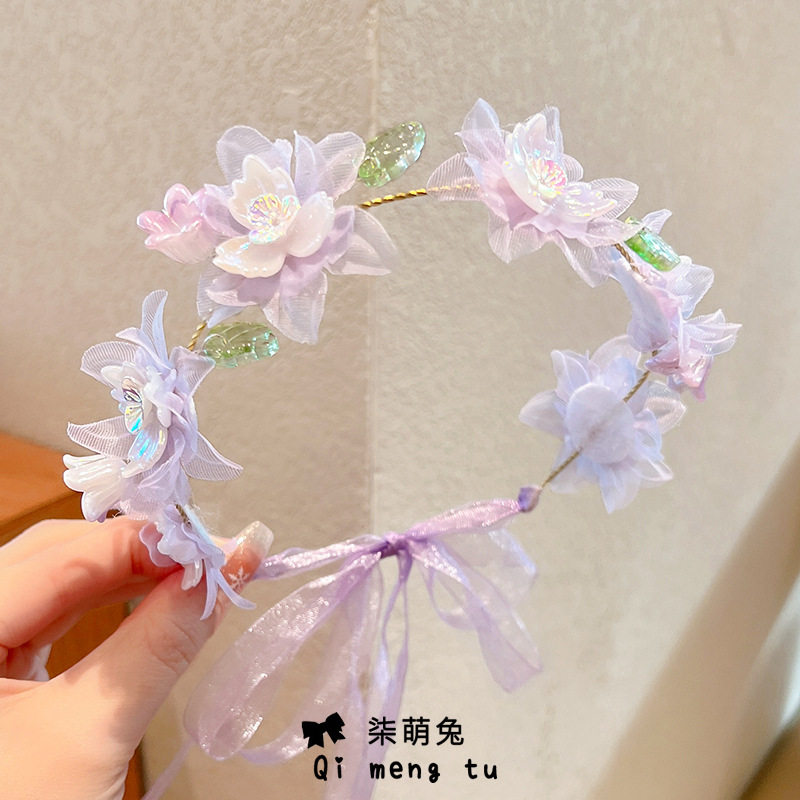 国风儿童蝴蝶结飘带小朋友汉服头发饰