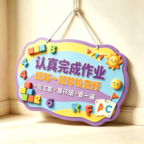拒绝拖延症提示门牌学校班级文化墙装饰墙贴卧室书房桌励志挂件贴
