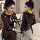 半拉链女装 撞色连帽设计感洋气减龄韩版 上衣秋冬季 新款 长袖 打底衫