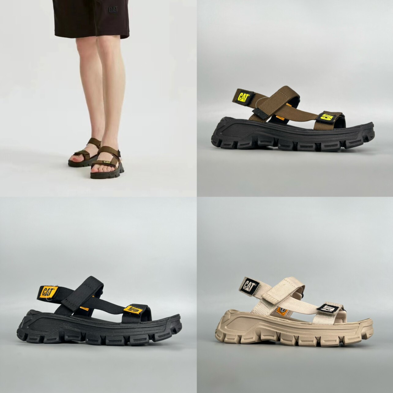 39 40 41 42 43码夏季男女同款凉鞋户外休闲简约百搭魔术贴沙滩鞋