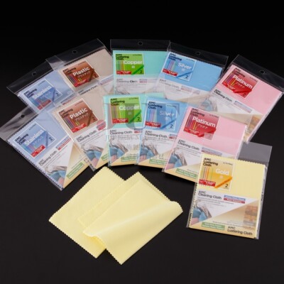 日本进口 Alfa Mirage 珠宝首饰抛光保养 拭亮布 AMC 不同材质用