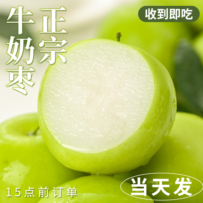 福建贵妃蜜枣牛奶枣新鲜现摘水果大青枣9斤装脆甜精选大枣整箱发