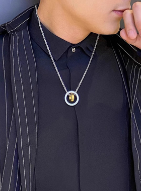 双环项链男款潮流配饰