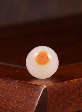 8mm白玉圆珠新疆和田玉籽料散珠白玉DIY串珠配件手饰手链配饰