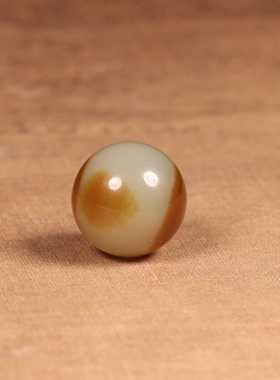 12mm圆珠新疆和田玉且末糖天然和田玉散珠正品玉石珠子DIY手串