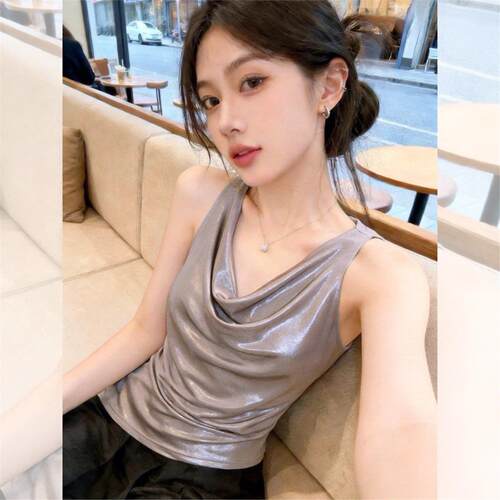性感v领吊带背心女夏外穿独特绝美高级感无袖演唱会辣妹穿搭上衣