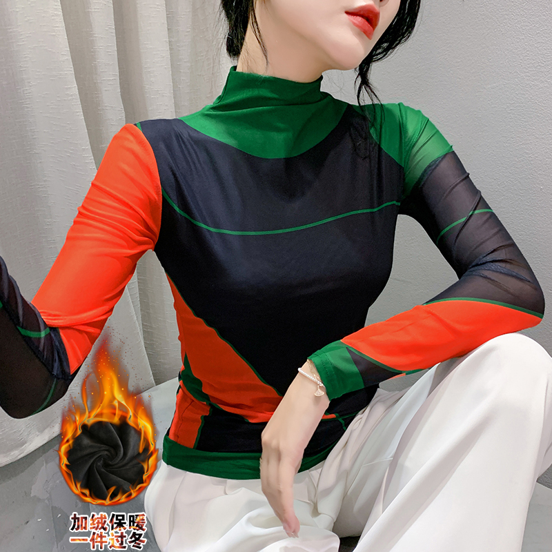 长袖街头常规拼接欧洲站秋冬新