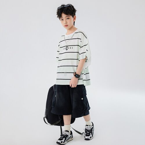 男童夏装短袖套装2026新款儿童夏