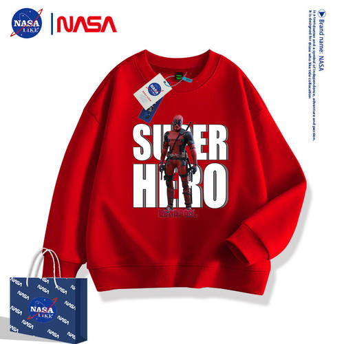 死侍春秋男童潮牌纯棉圆领卫衣