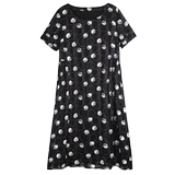 时尚宽松显瘦波点雪纺连衣裙女夏季新款气质百搭长裙，女装连衣裙，秋牧寒烟