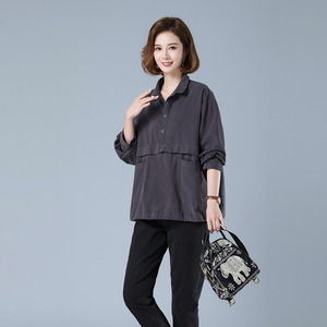 时尚宽松显瘦长袖卫衣女秋季新款韩版百搭休闲上衣外套图片