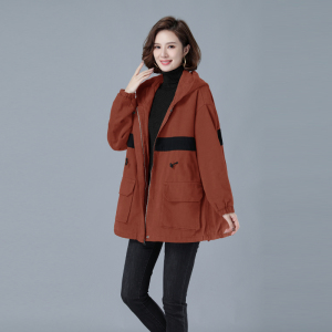 2020冬加绒加厚棉服保暖连帽派克服716款图片
