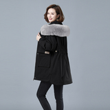 2023冬加绒加厚棉服保暖连帽派克服730款，女装棉衣/棉服，秋牧寒烟
