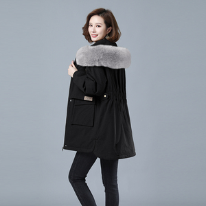 2023冬加绒加厚棉服保暖连帽派克服730款图片