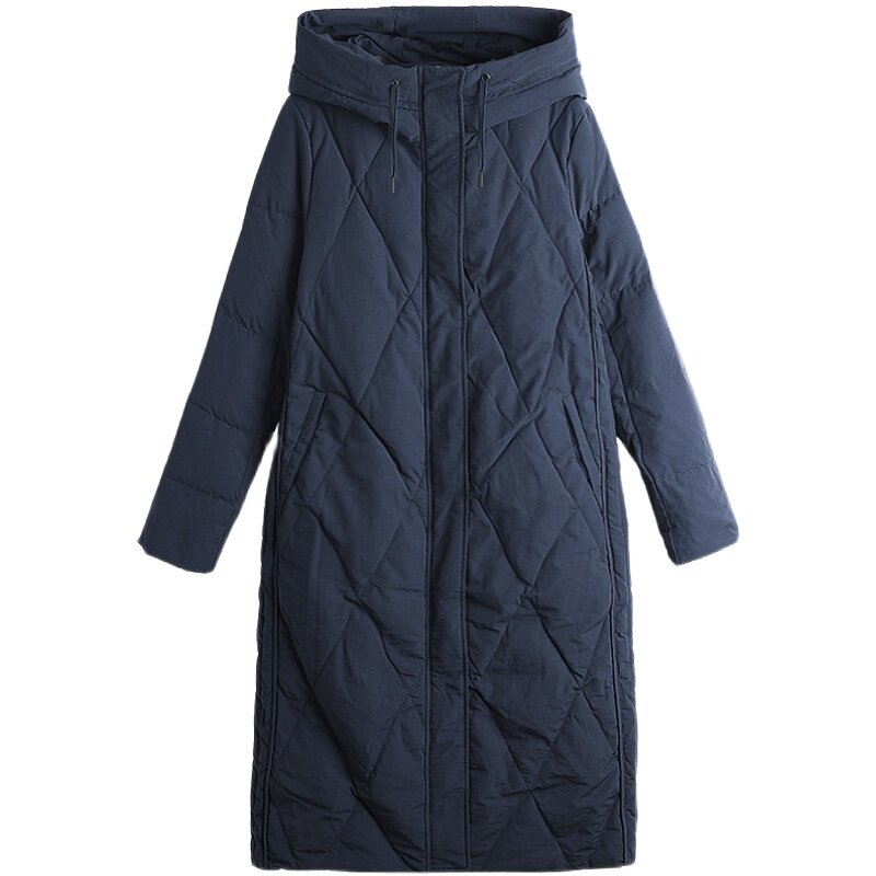 2024年新品棉服中长款加厚保暖棉衣纯色棉衣607-1款,女装棉衣/棉服,秋牧寒烟