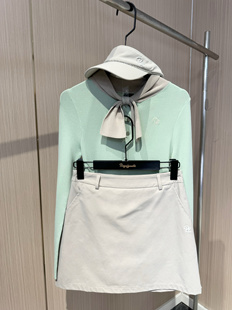 高尔夫服装女秋冬韩版高尔夫长袖女高尔夫女裙显瘦弹力高尔夫套装