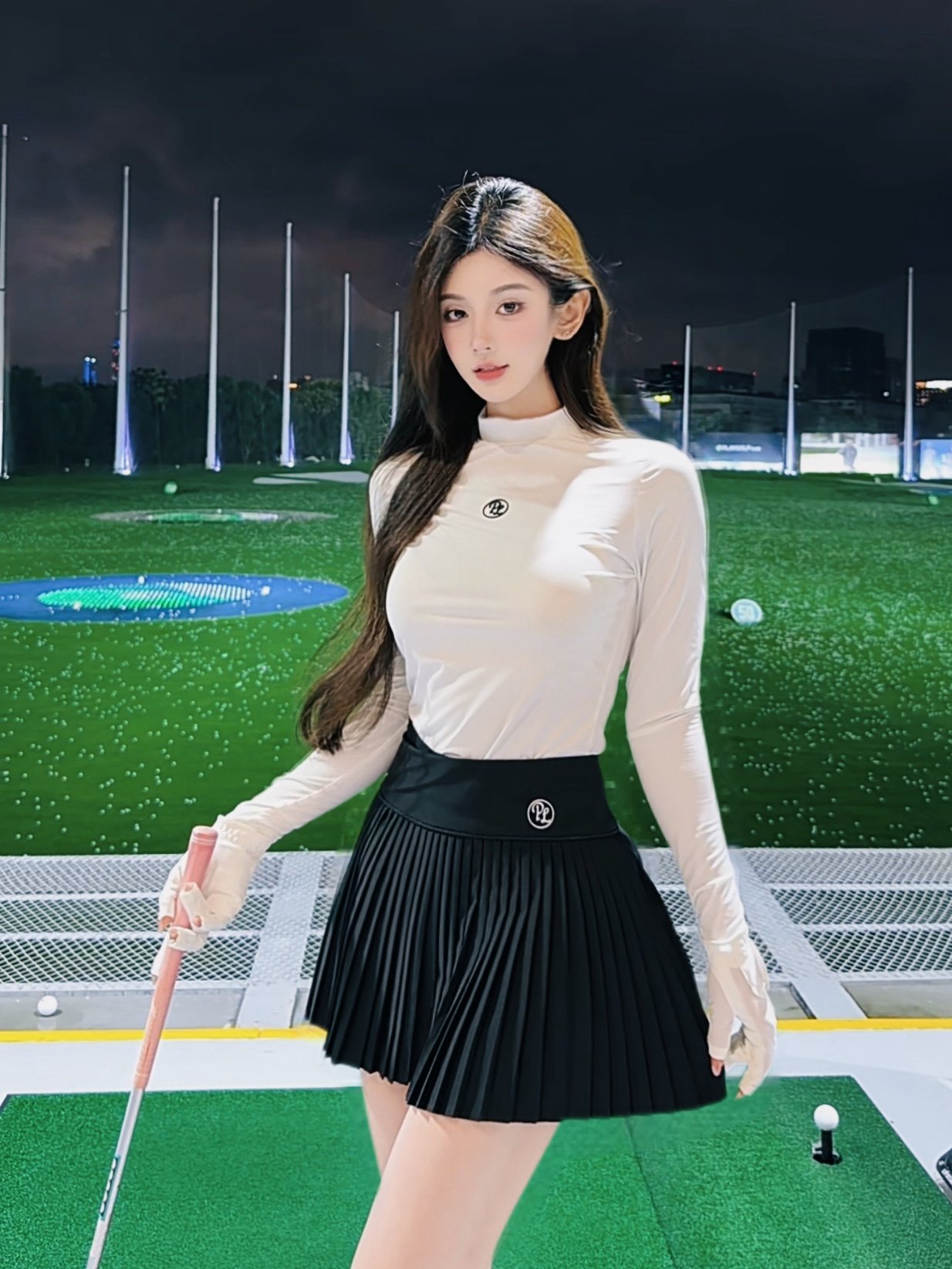 PLAYOFGOODHI高尔夫服装女秋冬韩版高尔夫套装女高尔夫女裙网球服