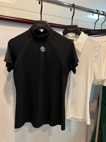高尔夫服装女夏韩版修身显瘦高尔夫短袖女速干透气弹力高尔夫女装
