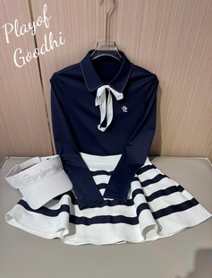 高尔夫套装 高尔夫服装 女韩版 高尔夫长袖 女裙速干透气网球服 女秋款