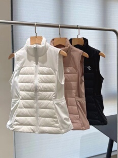 高尔夫服装女秋冬款羽绒轻薄高尔夫马甲背心防风高尔夫马甲女golf