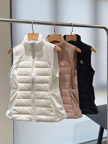 高尔夫服装女秋冬款羽绒轻薄高尔夫马甲背心防风高尔夫马甲女golf