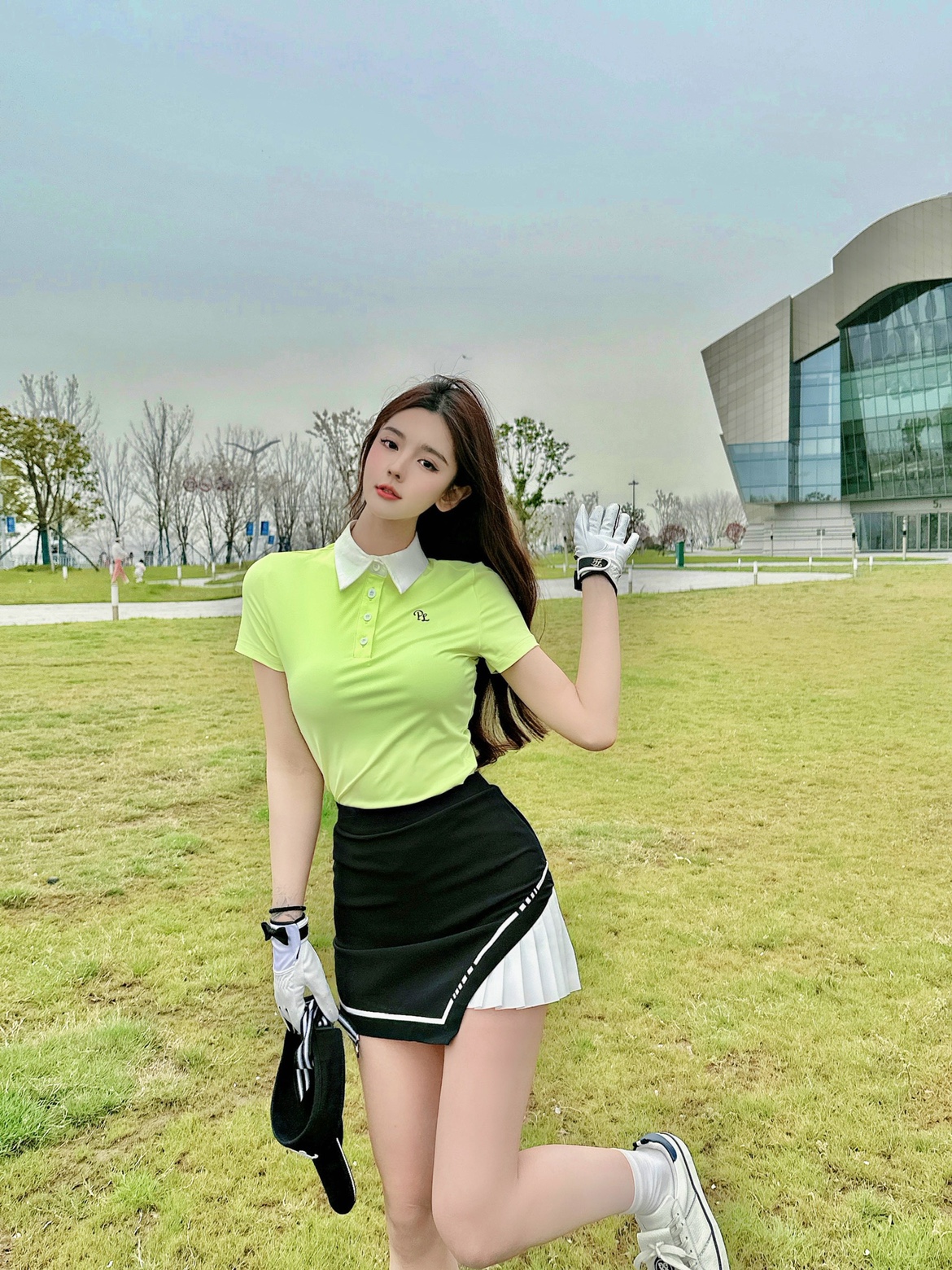 高尔夫服装女夏高尔夫短袖女韩版显瘦高尔夫套装女高尔夫女裙golf