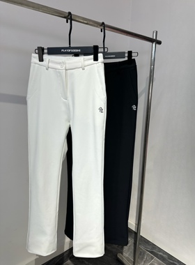 高尔夫服装女冬款加绒保暖高尔夫女裤防风显瘦弹力高尔夫长裤女装