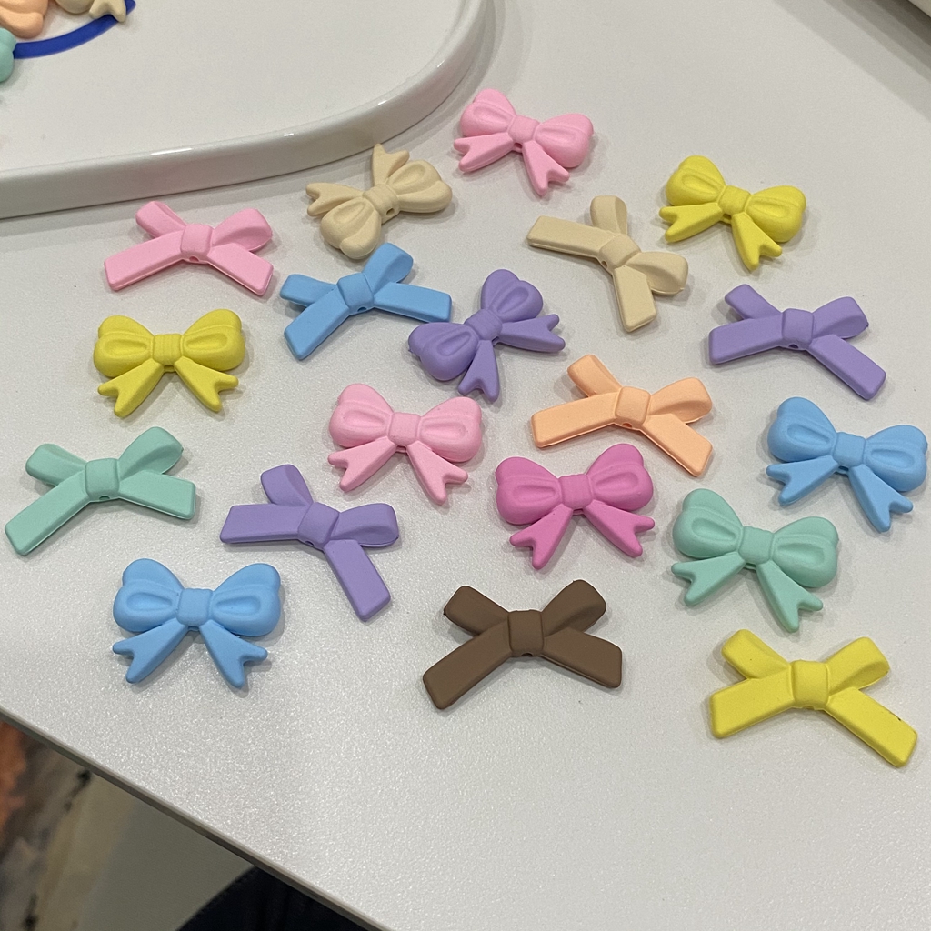 亚克力秋冬马卡龙色领结好看网红