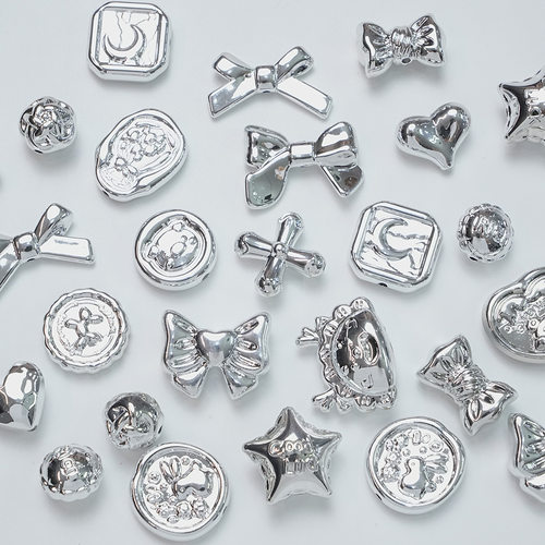 亚克力多款式银色系散珠懒人搭配