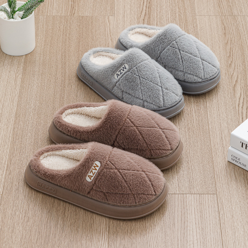 棉拖鞋女士2024冬季简约新款室内