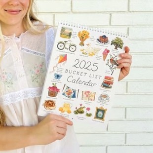 Product PREORDER List Calendar Wish Bucket New 2025