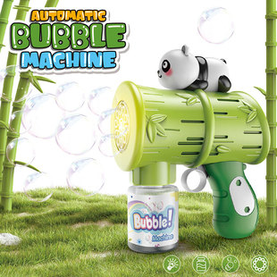 Children Bubble Automatic Panda Fully Machine Handheld