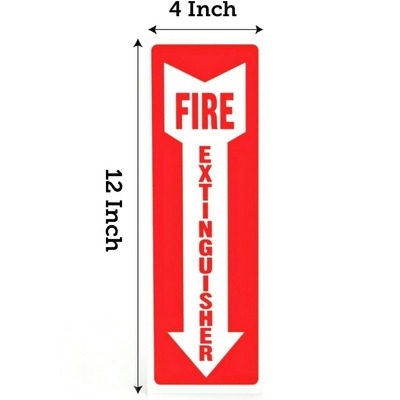Vinyl fire safety fire extinguisher identification label st
