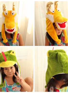 12生肖十二老鼠牛虎兔龙蛇帽子头饰头套表演舞台剧亲子熊猪狼抖音