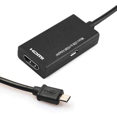microusb 5pin转hdmi高清转换线安卓手机S2mhl to hdmi手机转接器