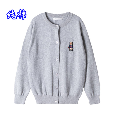 纯棉针织衫女外套薄款春秋