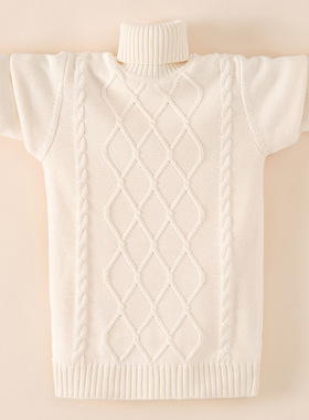 纯棉毛衣针织衫女高领全棉加绒加厚长袖套头打底100%棉不起球冬季