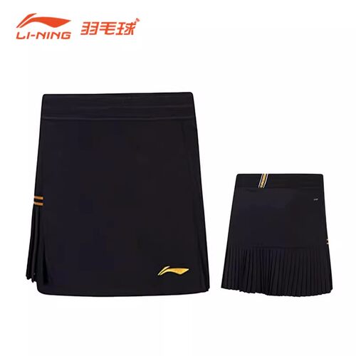 李宁羽毛球裙女速干透气比赛训练