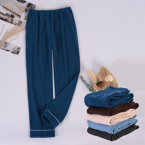 男士保暖睡裤可外穿加厚长裤家居