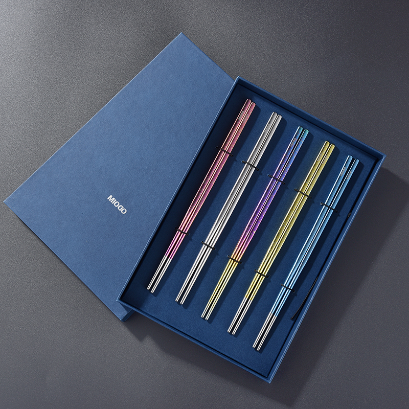 名到MIODO钛筷户外家用钛长筷防霉一人一筷便携套装礼品MD-TiOK05