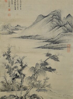 热卖一枫斋纯手绘精品仿古三尺中堂9 好评如潮惊爆新品推荐新古典